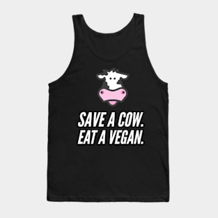 Save A Cow! (Dark Version) Tank Top